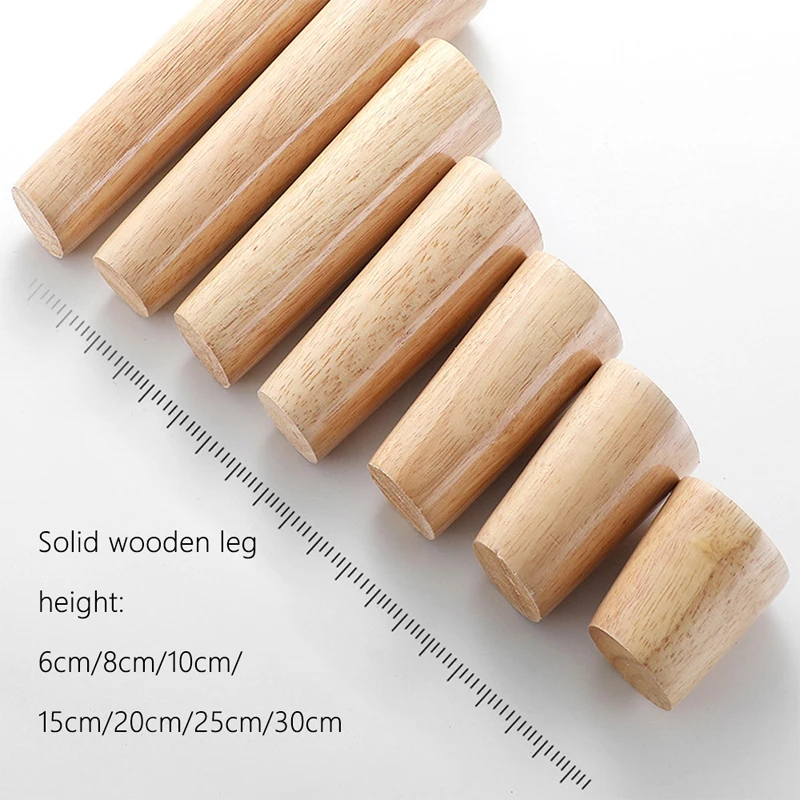 

1/4pcs Solid Wood Legs for Furniture 6-60cm Inclined Cone Sofa Replacement Leg Bed Dresser Cabinet Table Chair Feet Sloping Feet