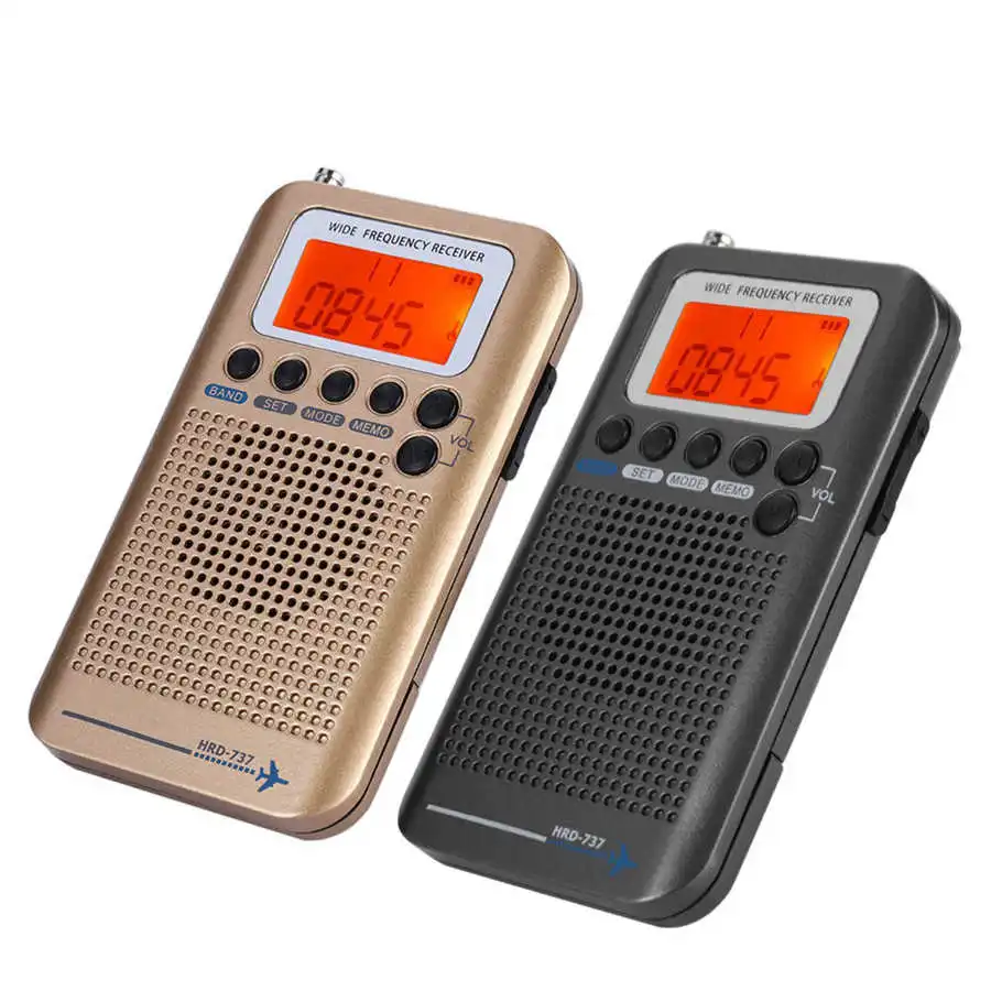 Портативный Полнодиапазонный радиоприемник FM/AM/SW/ CB/Air/VHF World Band с ЖК-дисплеем |