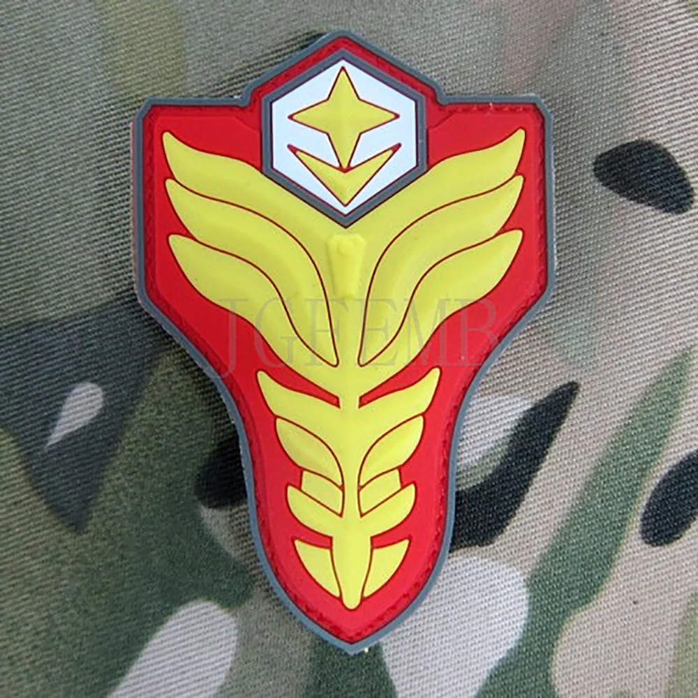 3D значки Gundam ZeroThe Winged Knight из ПВХ военный тактический боевой дух PB666