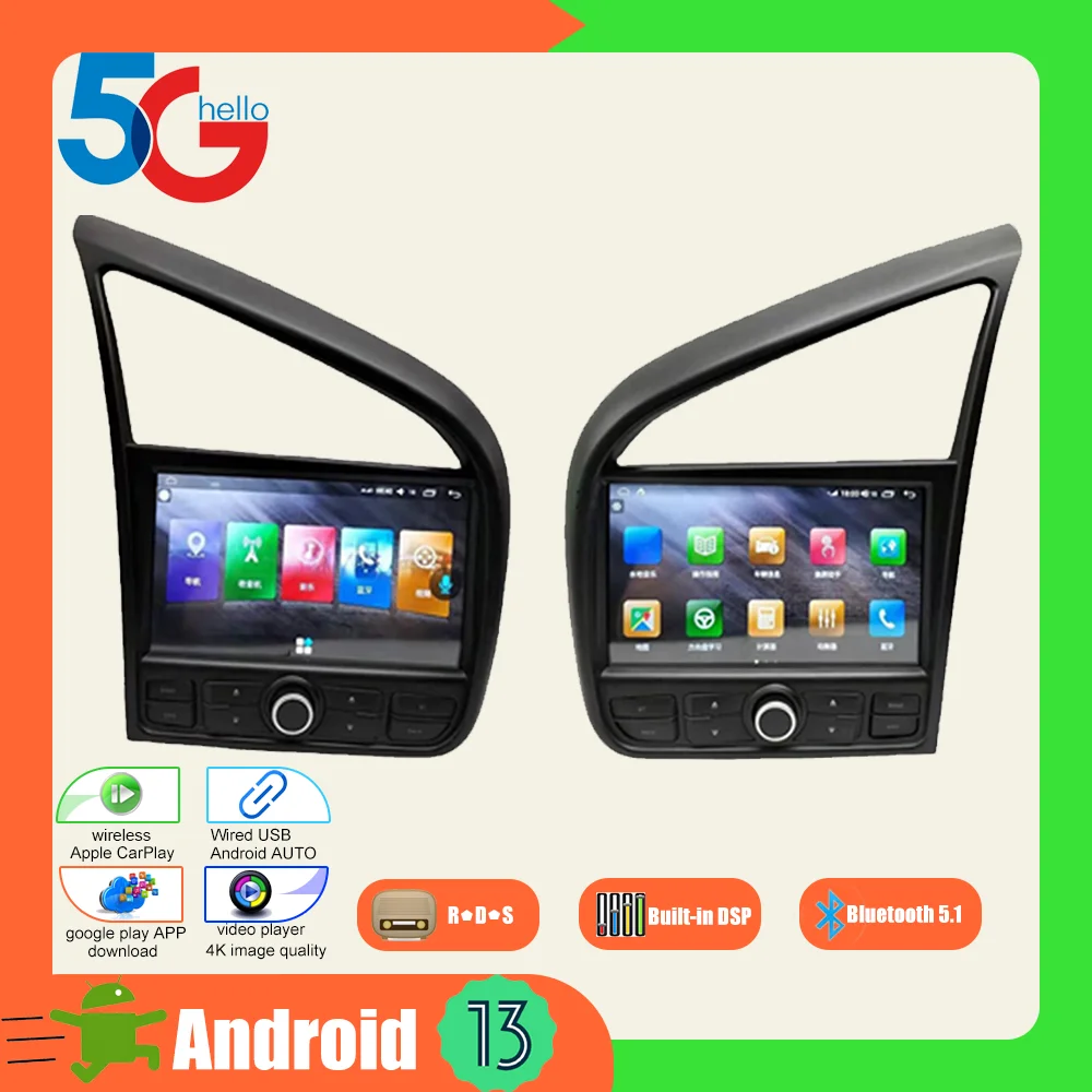 Экран Carplay для Audi R8 2007 2008 2009 2010 2011-2015 Радио Android Аудио Стерео Авто GPS Автомобильный