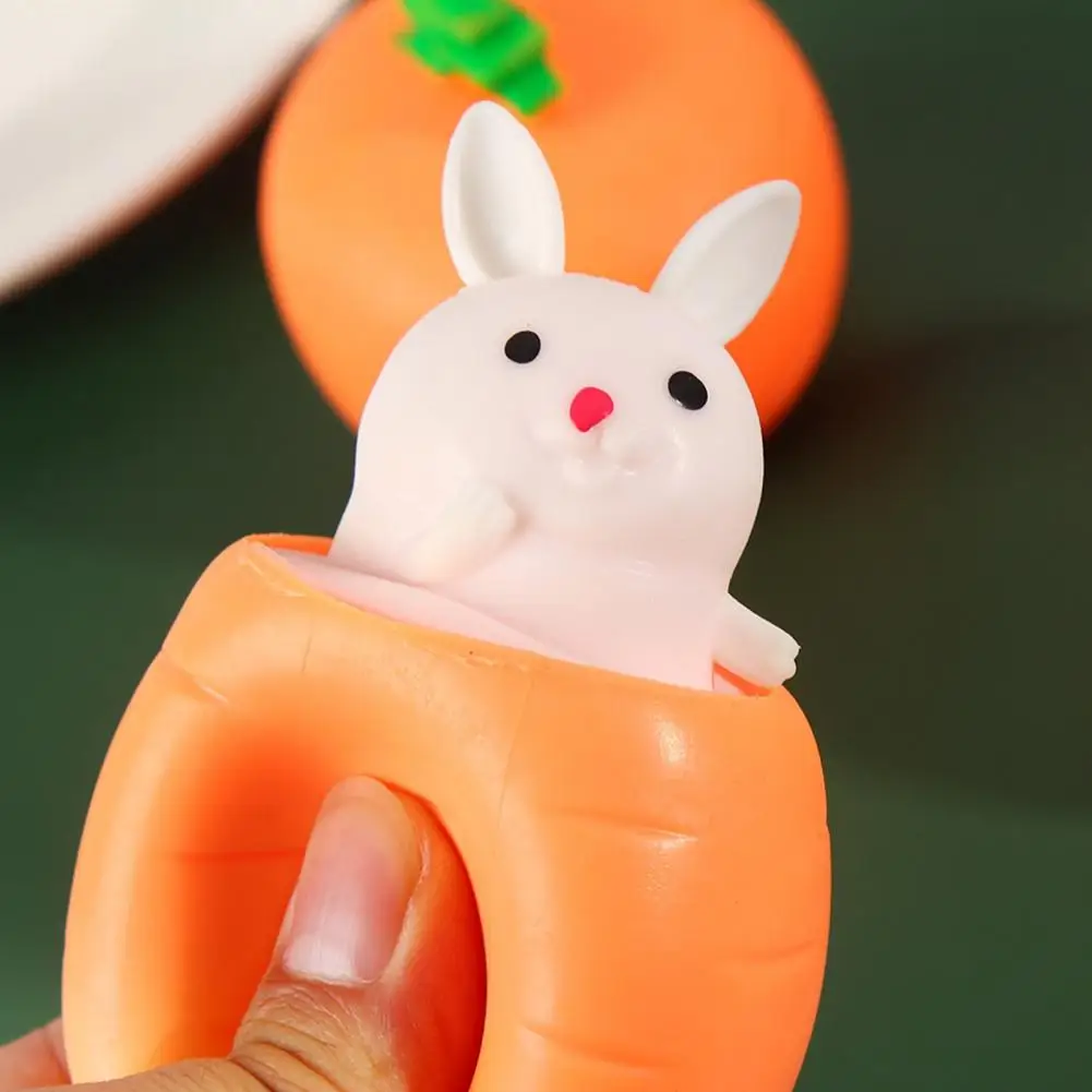 

Carrot Rabbit Cup Squeeze Toys Cute Cartoon Stress Relief Toys Children Kids Antistress Sensory Fidget Toy Pinching Toy Gifts