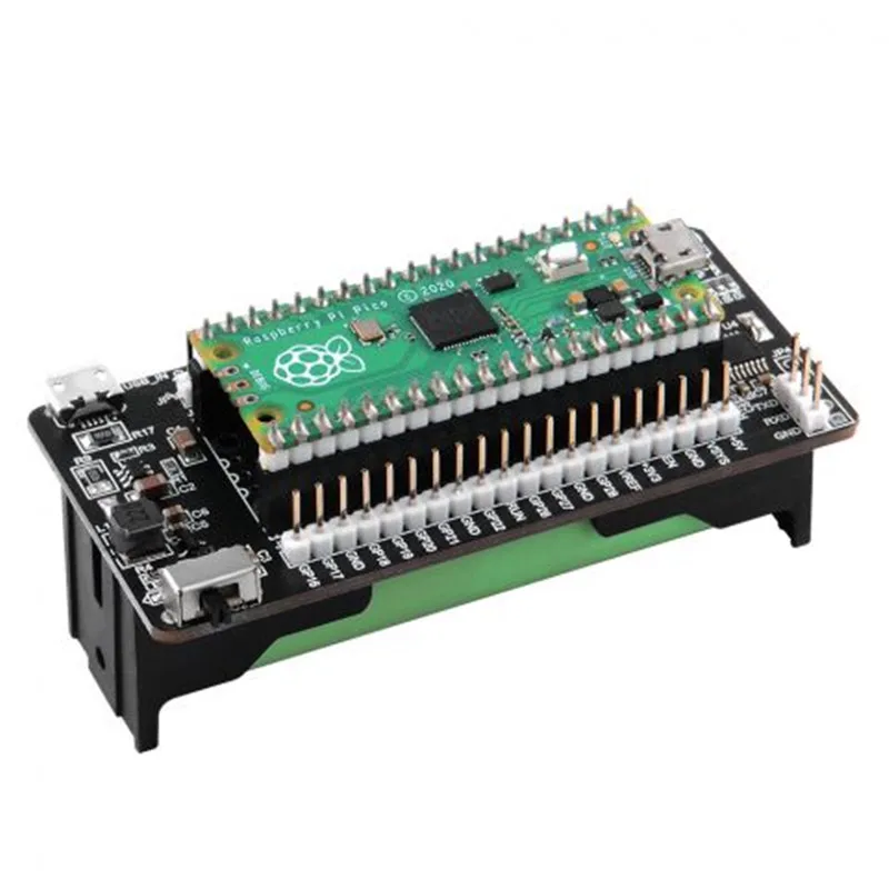 Raspberry Pi PICO UPS uninterruptible power supply 18650 lithium battery mobile module expansion board LED
