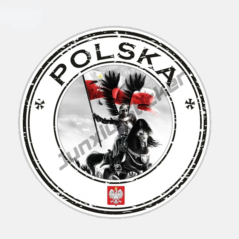 

Personalized Accessories Round Poland Polska Husarz Decal Car Sticker KK11*11cm