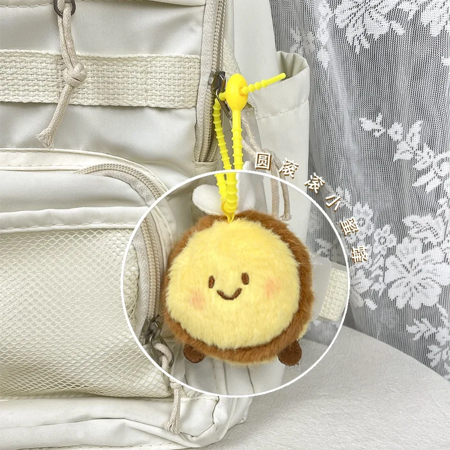 Милый круглый смайлик пчела кулон плюшевая кукла милая брелок школьный рюкзак