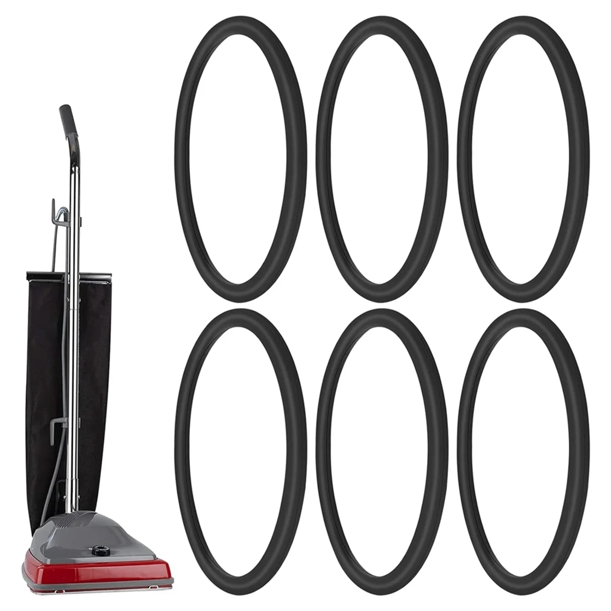 6 шт. вакуумный ремень 30563B круглые ремни для пылесоса вертикальный Sanitaire Eureka стиль
