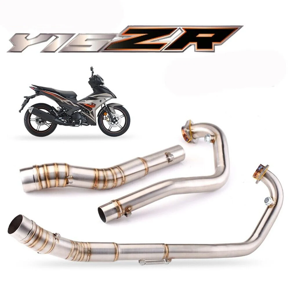 

For YAMAHA LC150/MX King 150/Y15ZR/Exciter 150/Sniper 150 Motorcycle Exhaust Slip On Elbow Pipe Escape Slip-on Stainless Steel