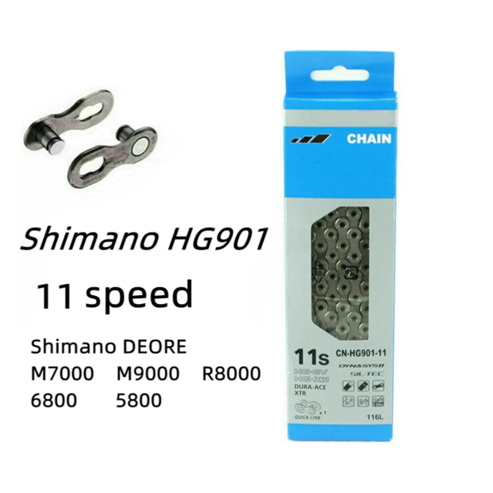 

Shimano HG901 Bike Chain SRAM 11 Speed Road Bike Chain For Shimano DEORE M7000/M9000 R8000 6800 5800 MTB Chain Bike Accessories