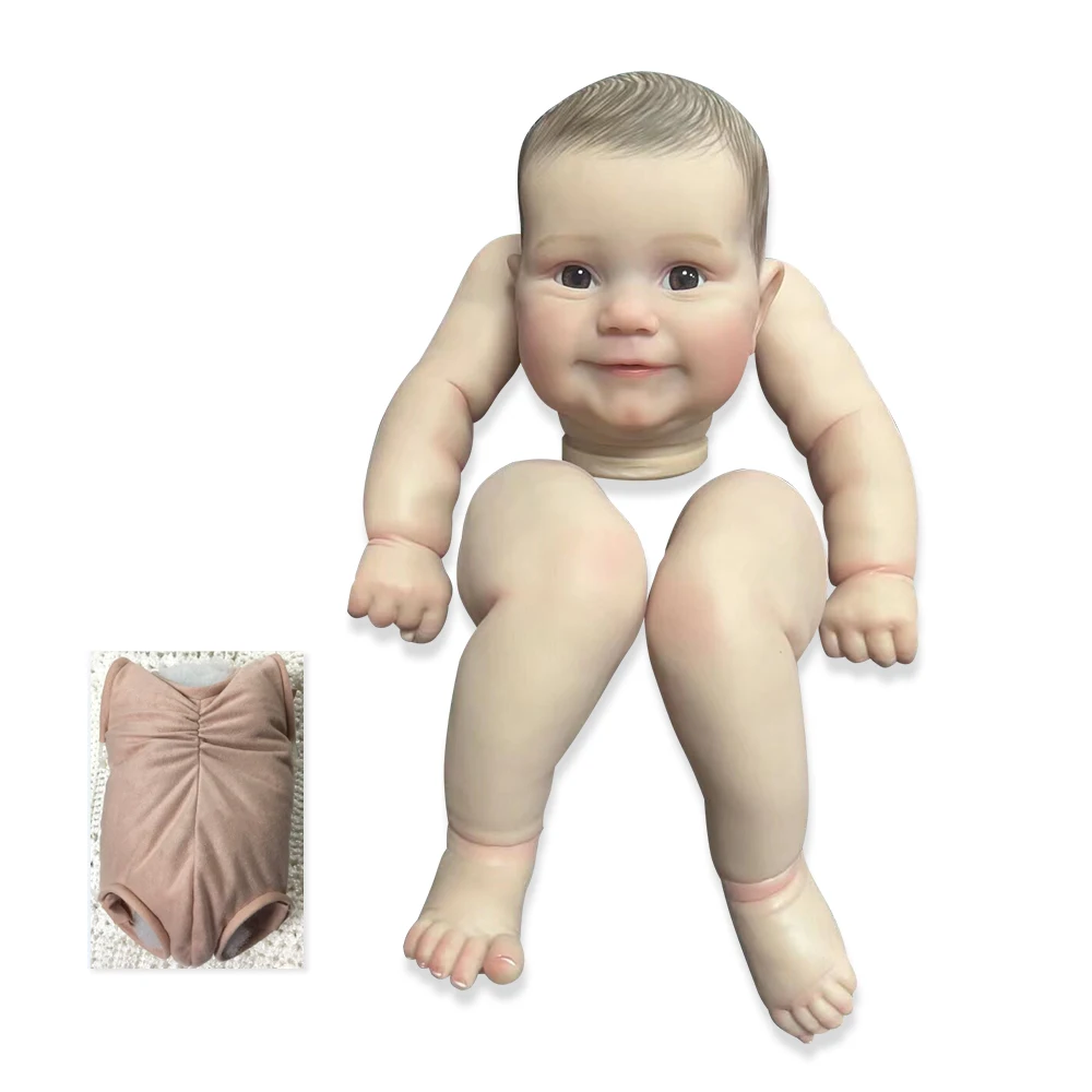 

NPK 19/24inch Two Size Finished Reborn Baby Doll Size Already Painted Maddie Lifelike Soft Touch Flexible finished Doll Parts