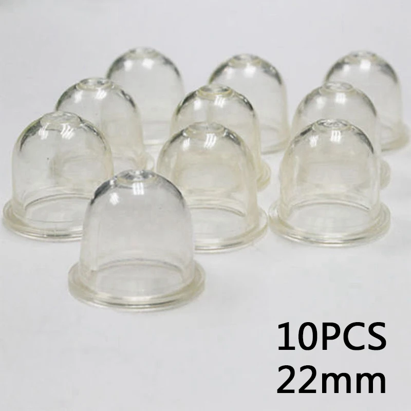 

10Pcs 19-22mm Fuel Pump Carburetor Oil Bubble Primer Bulb For Chainsaws Blower Trimmer Brushcutter Carburetor Clear Tool