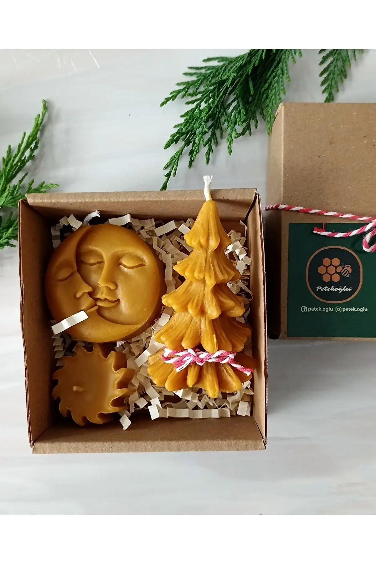 Natural Honeycomb Moon Sun Pine Tree Wheel 3sets Beeswax Wax