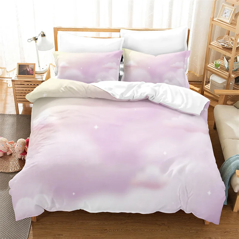 

Comforter Cover Twin Queen Size For Girls Teen Bedroom Decor Dreamy Clouds Duvet Cover Abstract Bedding Set Microfiber Cloud Sky