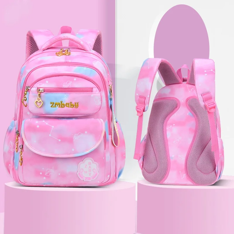 Grade 1-6 Lovely Girls Students Sweet Pink Backpacks New Children Fashion High-capacity Fashion Schoolbags Drop Shipping Hot
