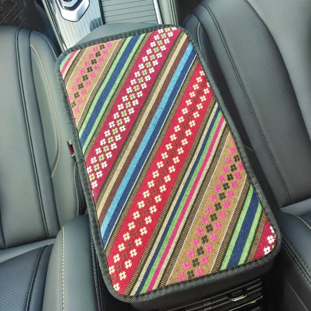 Защитный чехол в этническом стиле для автомобильного подлокотника богемная