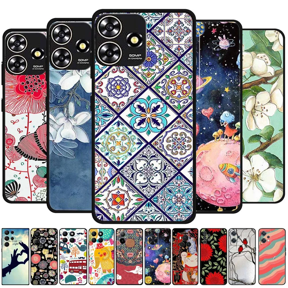 Чехлы для телефонов с рельефным рисунком ZTE Axon 50 Lite чехол мягкий силиконовый lite