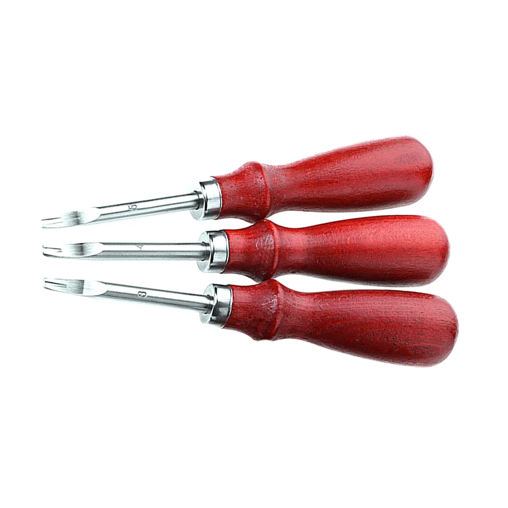 

3 PCS Leathercraft Tools Carving Working Tool Bamboo Gum Tragacanth