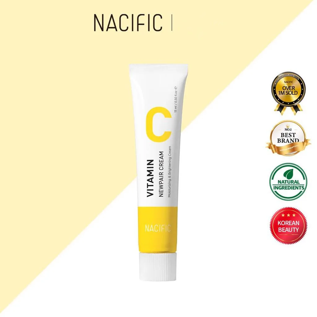 Новинка, увлажняющий отбеливающий крем с витамином C, 15 мл, корейская косметика