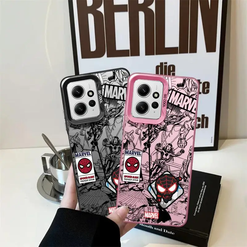Фото Чехлы для телефонов Marvel Человек-паук для Xiaomi Poco C50 X3 NFC C61 C51 X3pro Redmi 12C 13 A2 A3x 12, чехол-накладка №4