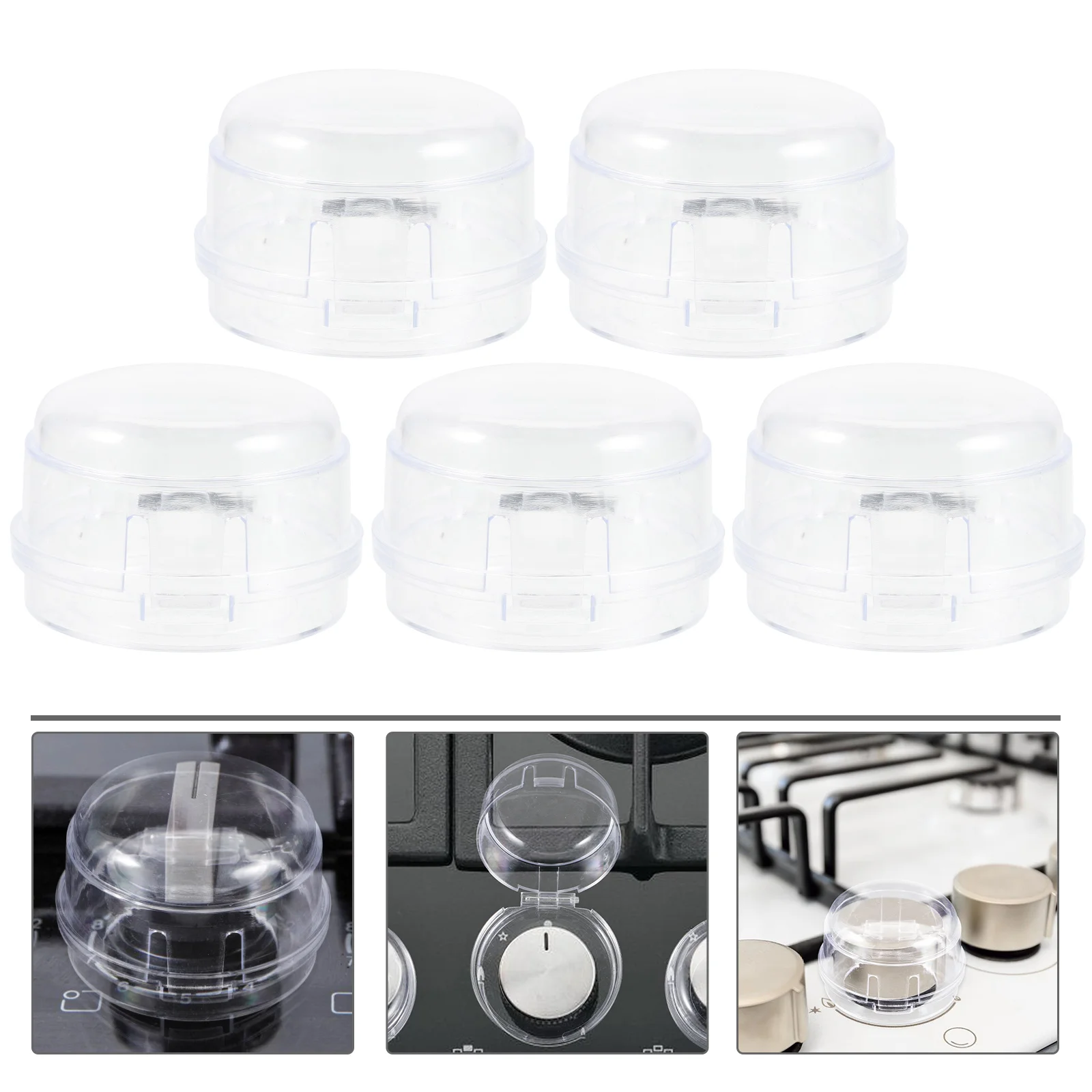 

5 Pcs Baby Door Knob Safety Shield Oven Baby Door Knob Safety Knob Guard Covers Plastic Kitchen Safety Baby Child