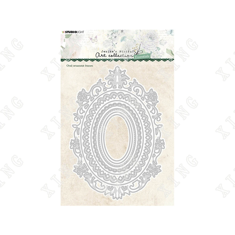 

2022 Newest Arrival Oval Frames Craft Metal Cutting Dies Diy Scrapbooking Greeting Card Paper Gift Decoration Embossing Template