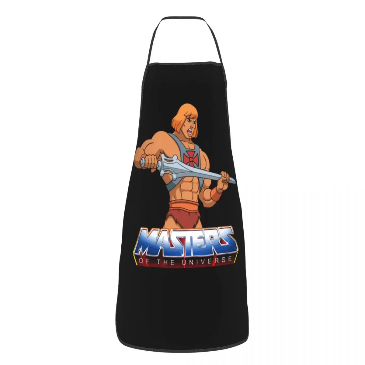 

He-Man Masters Of The Universe Logo Kitchen Household Apron Waterproof Bib Tablier for Men Women Chef Florist Artisan
