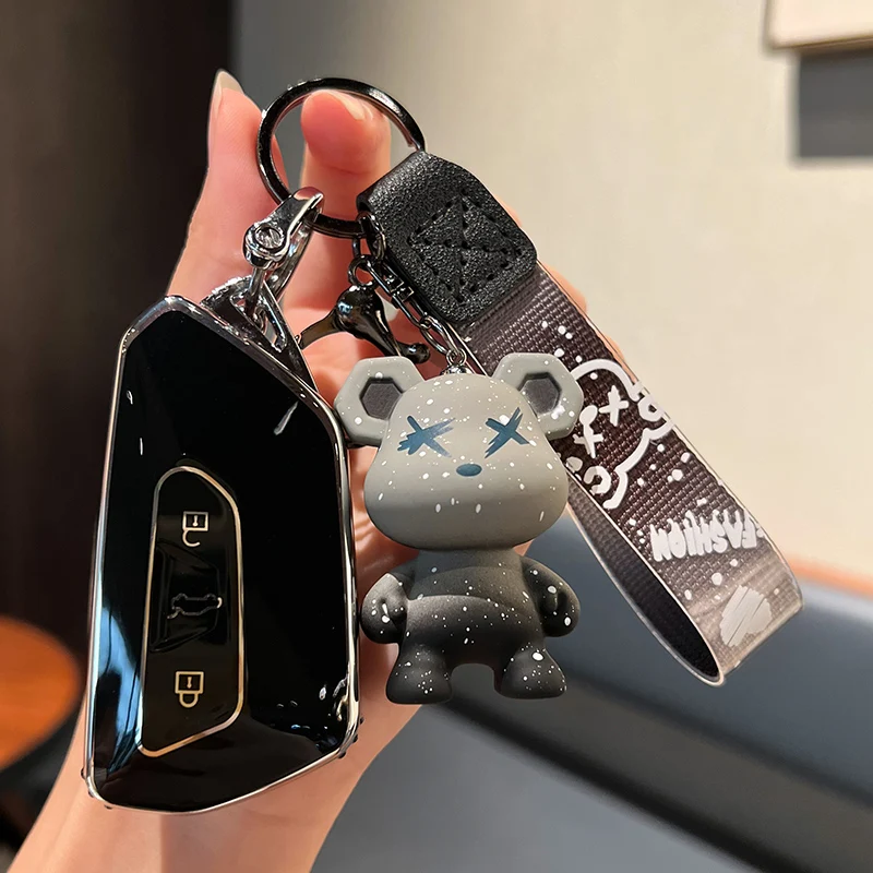 

Car Key Case Cover For VW Volkswagen ID.3 ID.4 Golf 8 MK8 Cupra Skoda Octavia A8 SEAT Leon MK4 2021 Formentor Tarraco Keychain