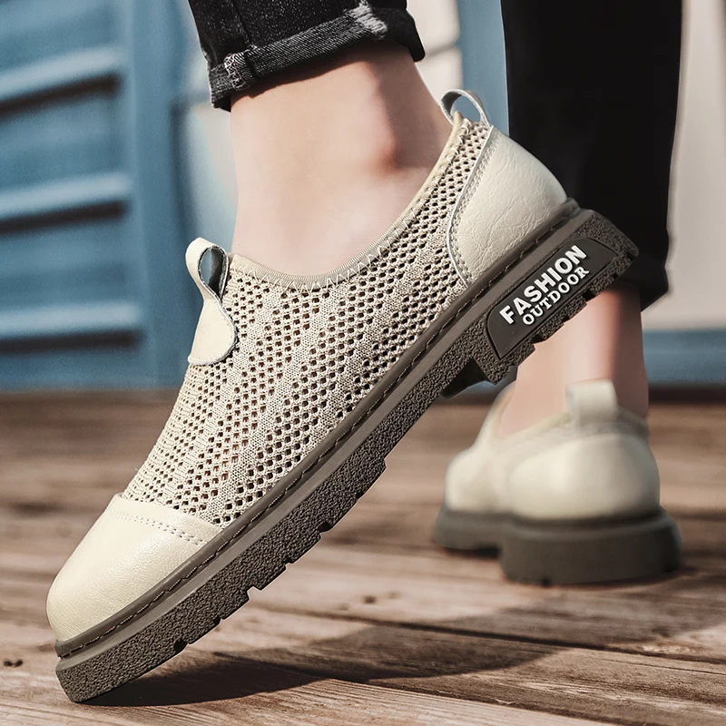 Кроссовки мужские сетчатые Нескользящие повседневная обувь для активного