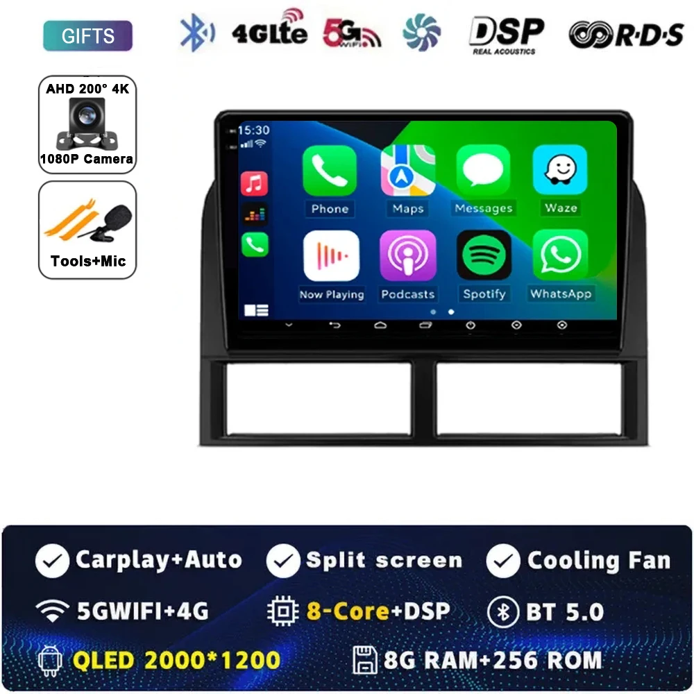 

Автомагнитола на Android 14 для Jeep Grand Cherokee II WJ 1998-2004, GPS-навигация, мультимедийный стерео Wi-Fi + 4G DVD