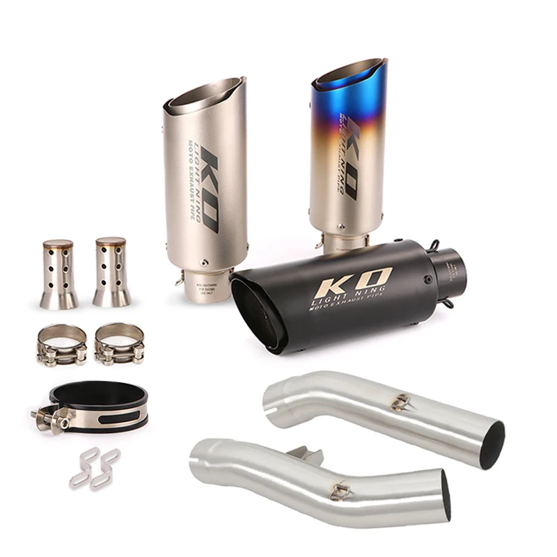 

Motorcycle Exhaust System Muffler Tail Pipe DB Killer Escape Slip On 51mm Mid Connect Link Tube For YAMAHA FJR1300 2001 2022