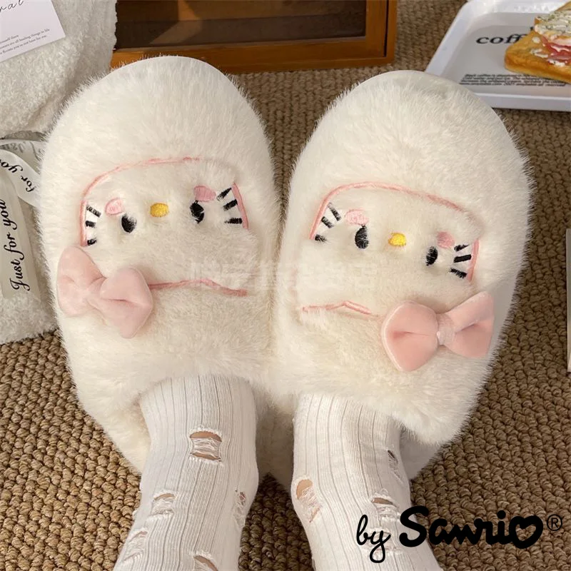

Sanrio Hello Kitty Cotton Slippers Cartoon Cute Autumn Winter Indoor Home Couple Slippers Warm Slippers Cotton Shoes Winter