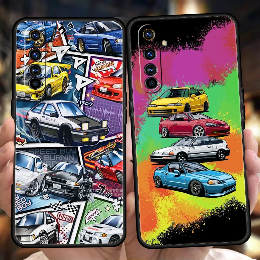

Cool Japan JDM Sports Car Comic Phoen Case Cover For Realme 9 8 7 6 Pro C25 C21 C21Y C11 C35 GT2 GT Neo 2 3 3T Pro Plus 5G Shell