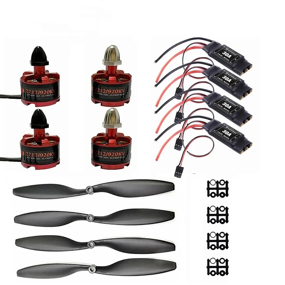 

NEW 2212 920KV CW CCW Brushless Motor 1045 Propeller & 30A ESC Brushless for F450 F550 F550 Multicopter