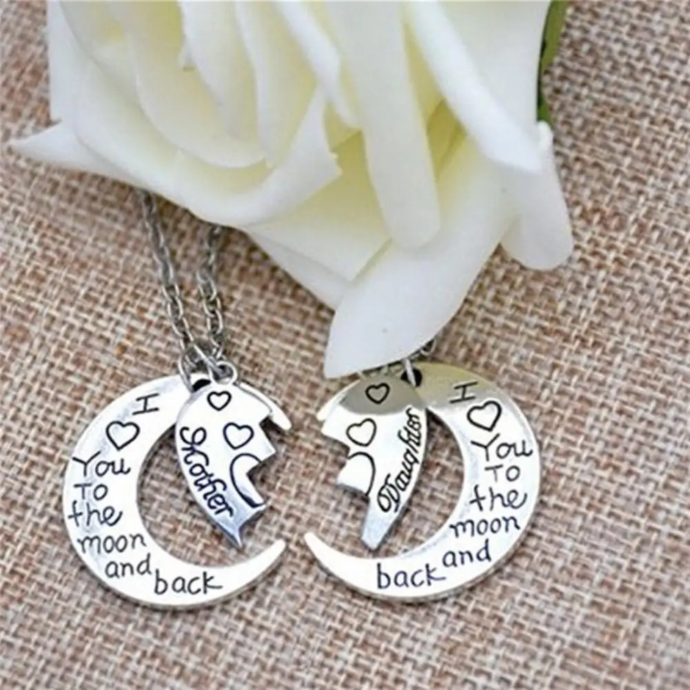 

Necklace Casual Decorative Lightweight I Love You to the Moon And Back Mom Daughter Choker for Club