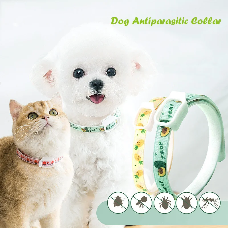 

Собачий ошейник-антипаразит, ошейник против блох и вшей, мультяшное кольцо на шею, товары для домашних животных для игр на улице