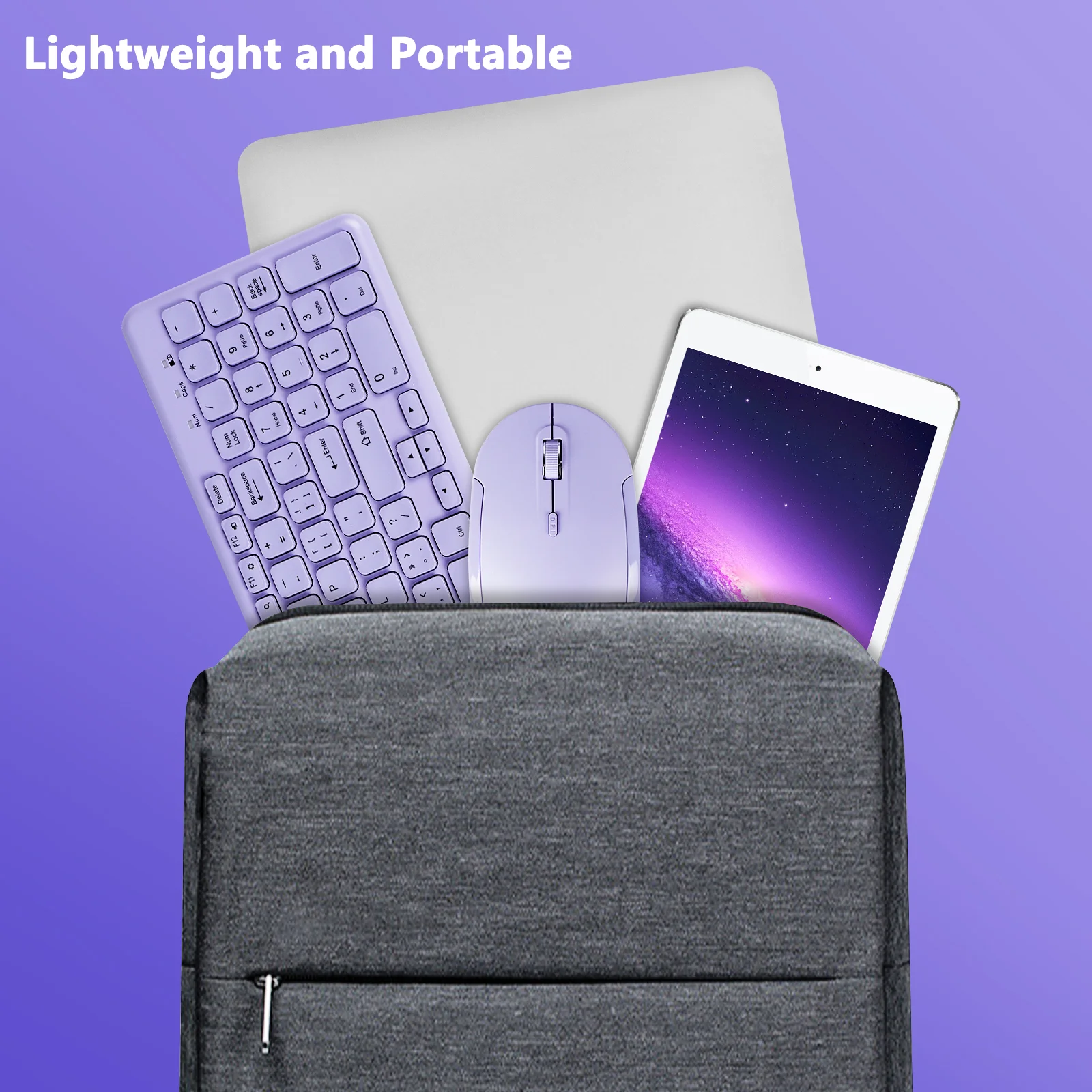 fashion keyboard and mouse set wireless pc gamer keyboards and mouse kit ultra thin office ergonomic gaming keypad mice purple free global shipping