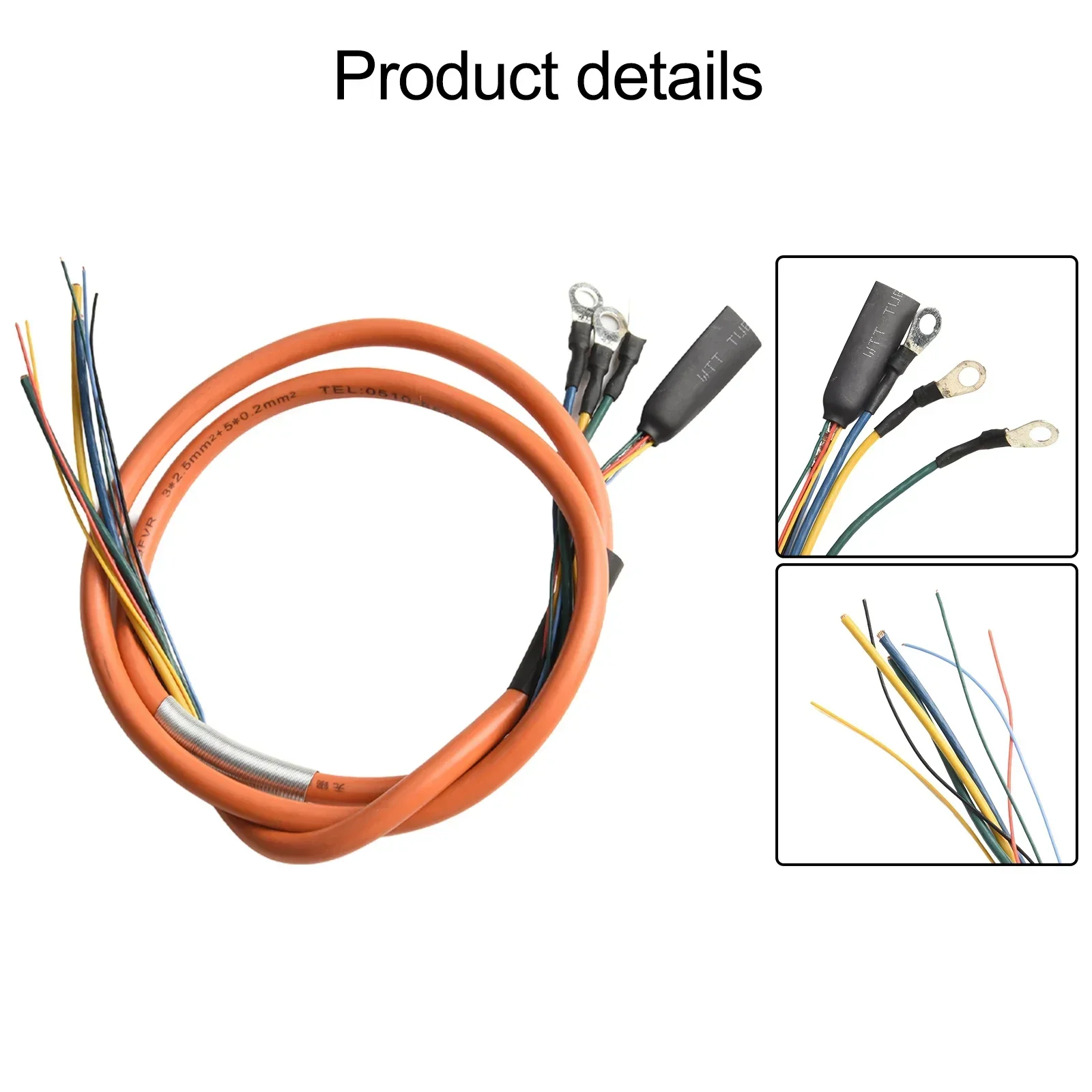 500W100 0 Вт бесщеточный моторный кабель для электромобилей ПВХ материал Луженая