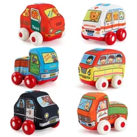 stuffed cartoon car truck bus ambulance children toy gift