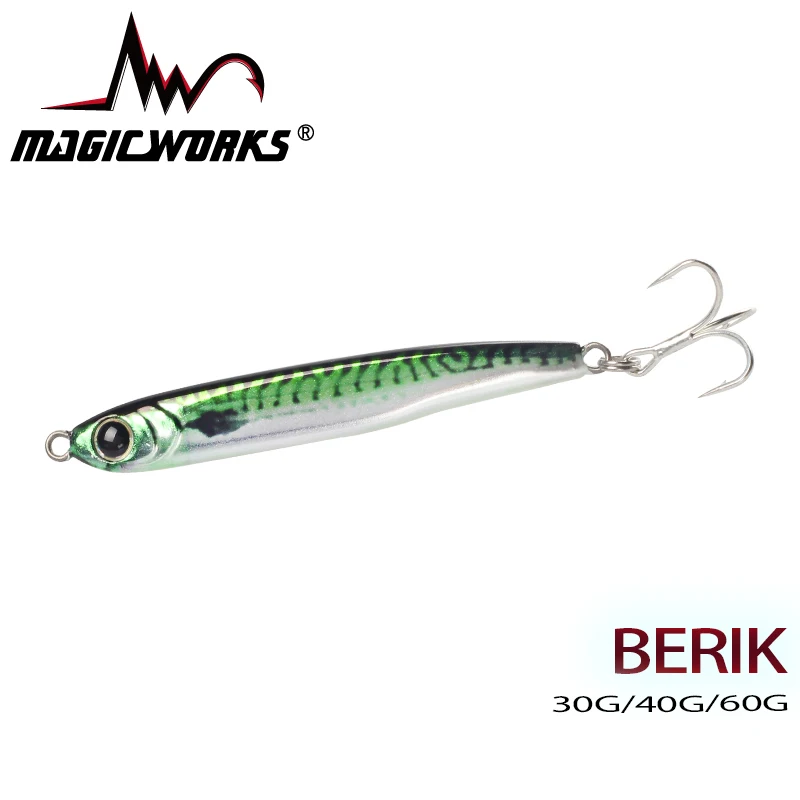 

MAGIC WORKS Metal Jig Fishing Lure Metal Jig 30g 40g 60g Fishing items Professional Artificial Bait Fishing Goods Fishing Tackle