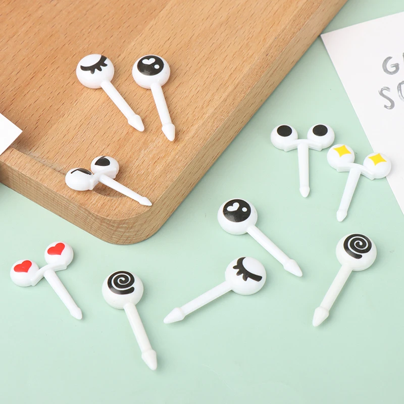 

10 шт., милые мини-столовые приборы из полипропилена