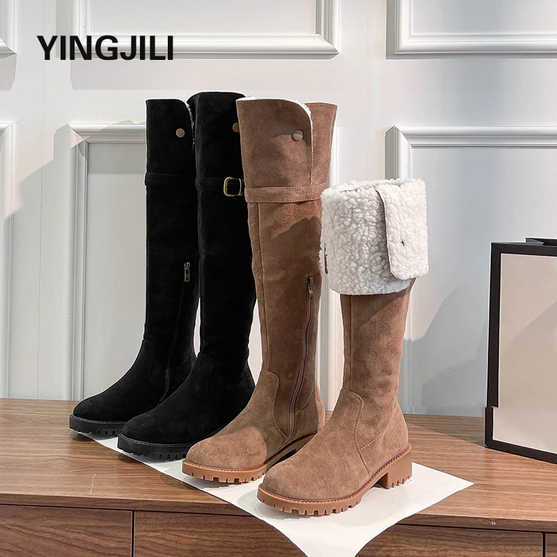 

Thigh High Boots Women For Winter Shoes Warm Snow Boots Women Waterproof Over The Knee Boots Women Platform Long Boots Women New