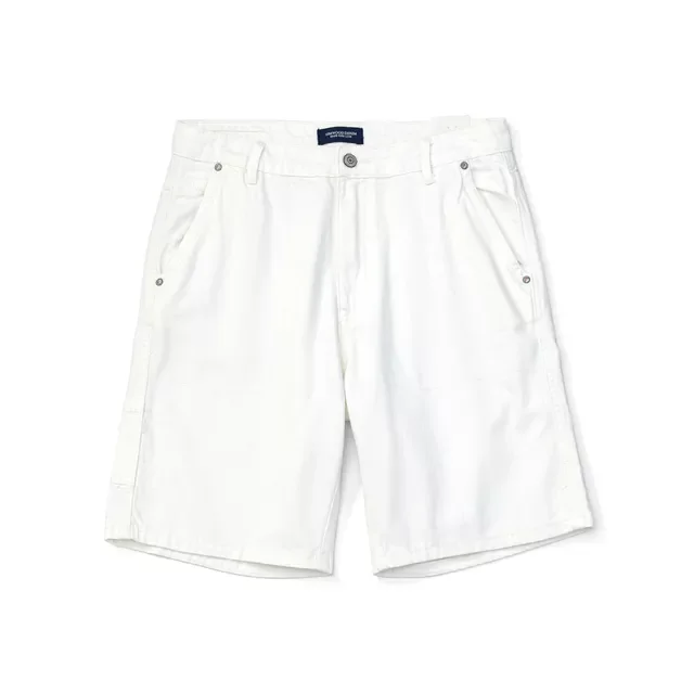 2022 Summer New Oversize White Denim Shorts Men Multi-Pockets Casual Shorts 100% Cotton Jeans Plus Size Clothes