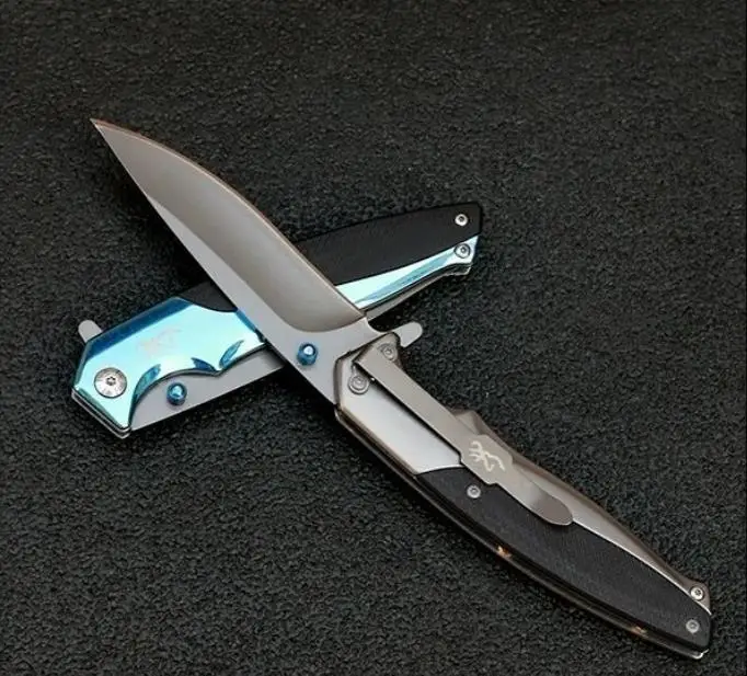 

Cheap Browning Multifunctional Tactical Folding Knife EDC Self-defense Outdoor Camping Fishing Safety Pocket Military Knives