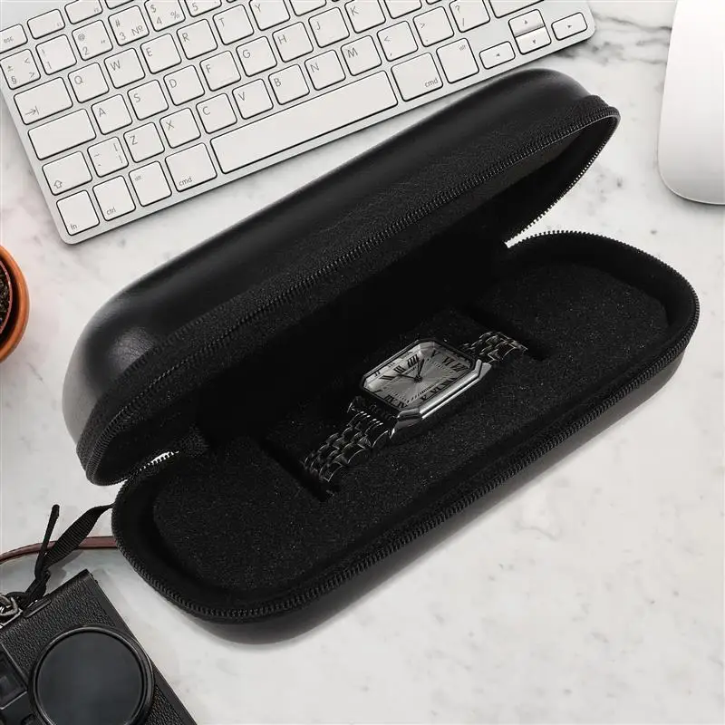 

Watch Box Case Organizer Men Travel Storage Holder Band Display Roll Mens Zipper Gift Single Bangle Household Cases Portable Eva