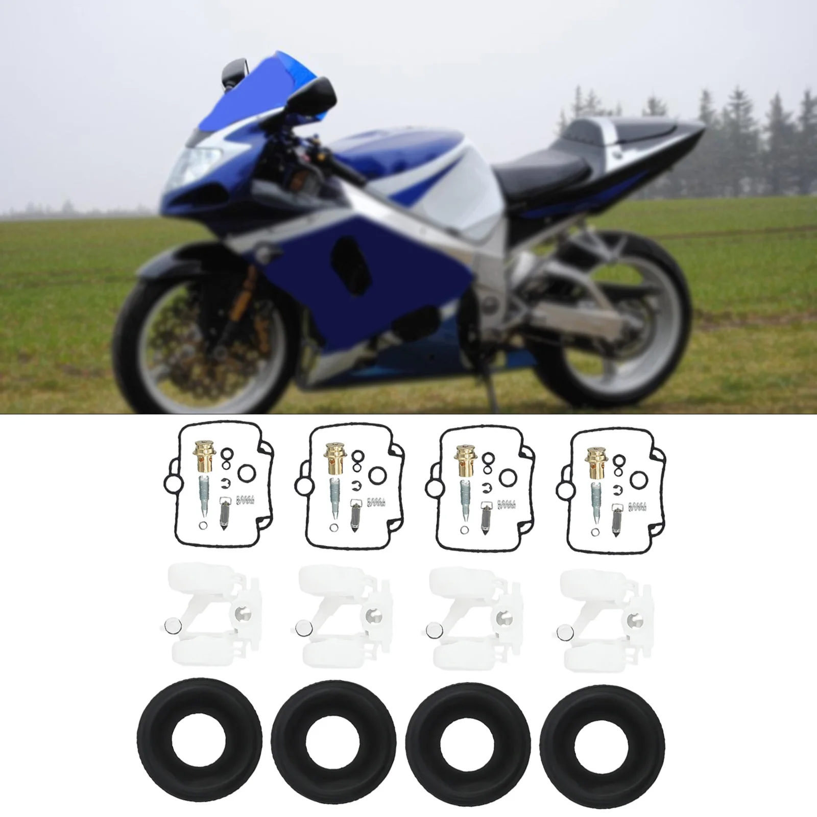 Ремкомплект Карбюратора Мотоцикла Набор Из 4 Шт. Поп-диафрагмы Для Mikuni Bst36