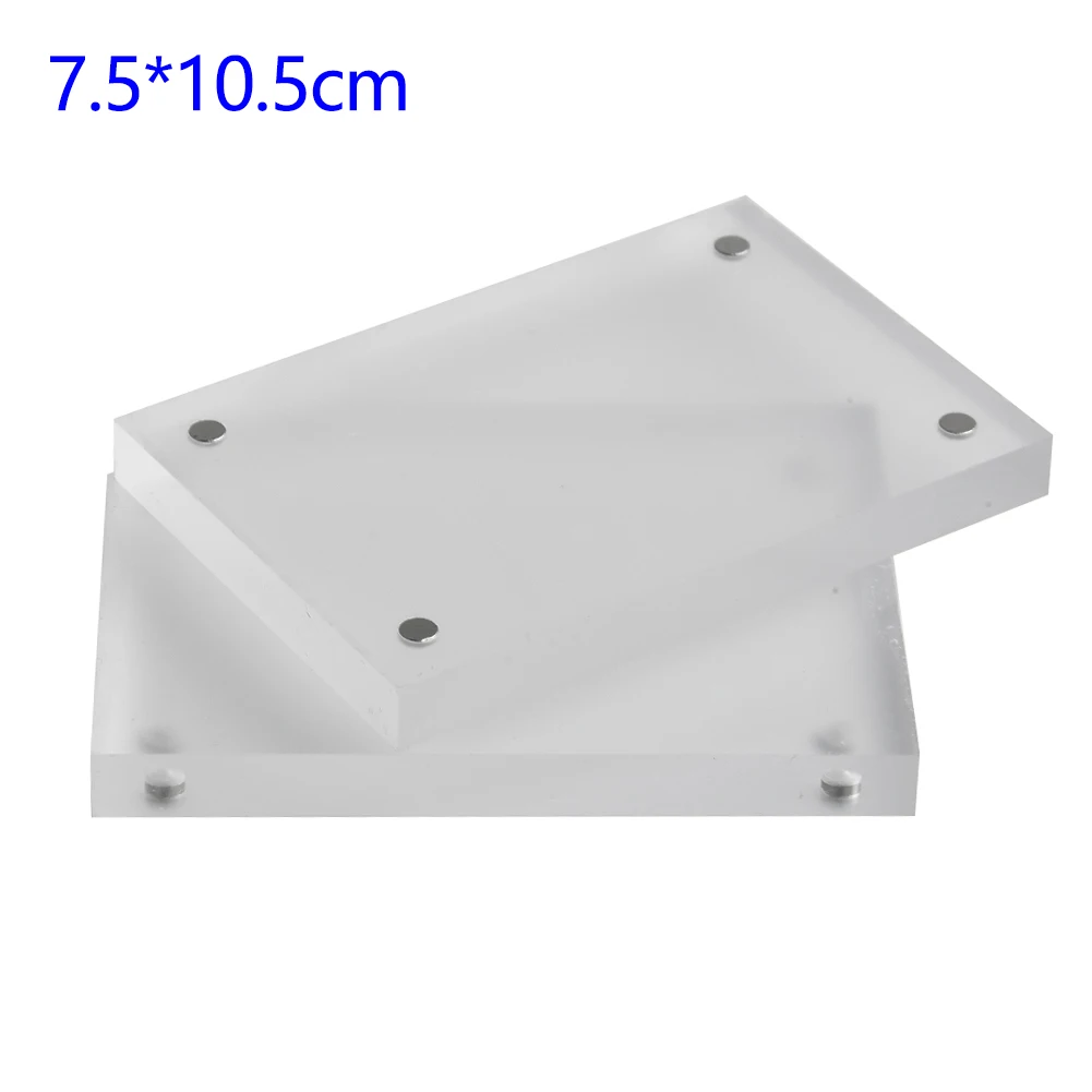 1PC Magnetic Transparent Acrylic Picture Photo Frame Poster Display Stand Holder Table Sign Price Tag Label Paper Promotion |