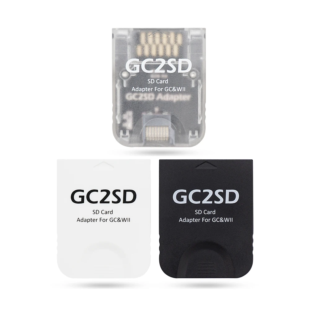 

GC2SD SD Card Adapter Memory Card Adapter Swiss For NINTEN DO GameCube Wii Consoles SD2SP2 Slot Adapter Swiss Lanyard Accessory