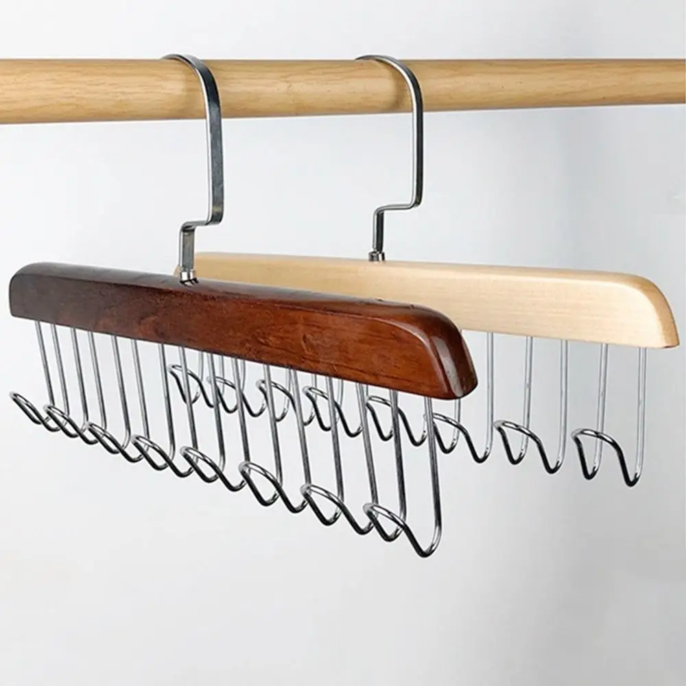

Women Storage Bra Hanger Multifunctional Wooden Belt Hanger Sturdy & Durable Tie Belt Case For Beanie Scarfs Bra Closet Supplies