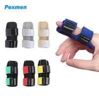 pexmen 7 colors finger splint finger straightening brace adjustable belt with built in aluminium support for finger pain relief