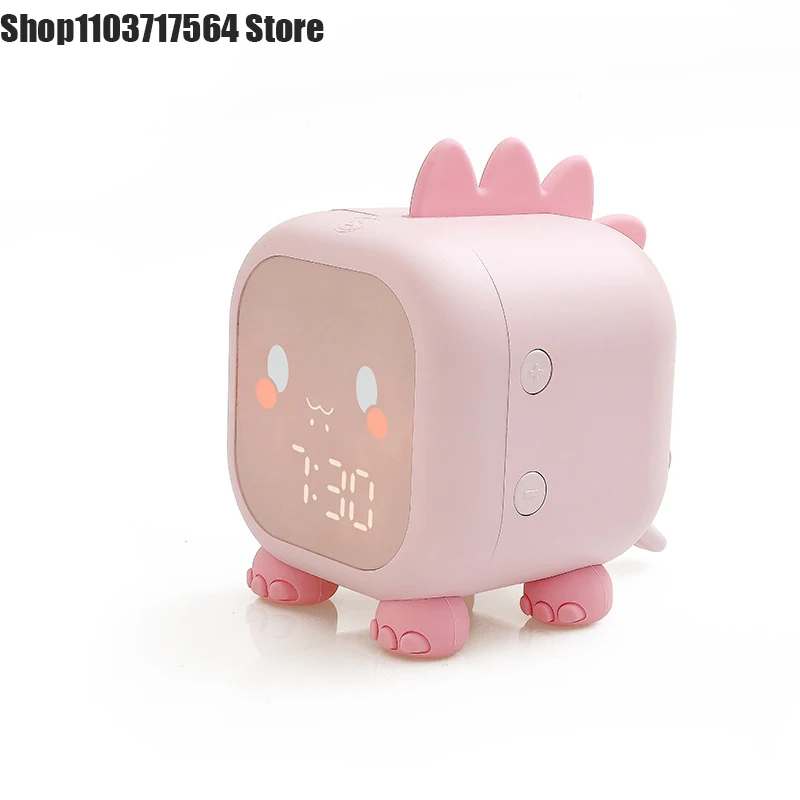 Новый Забавный будильник с динозавром Детские умные электронные часы