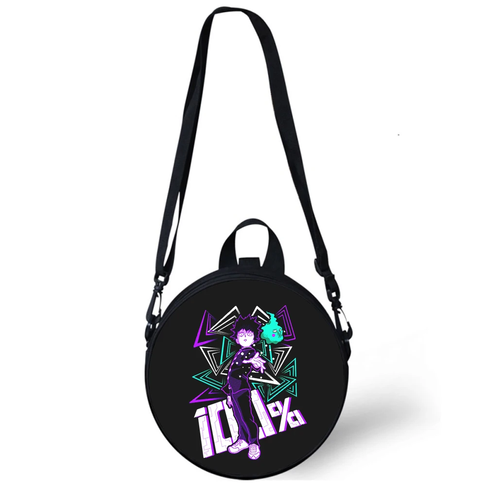 Mob Psycho 100 Anime Child kindergarten Bag 3D Print Crossbody Shoulder Bags For School Women Mini Round Bagpacks Rugtas Bag