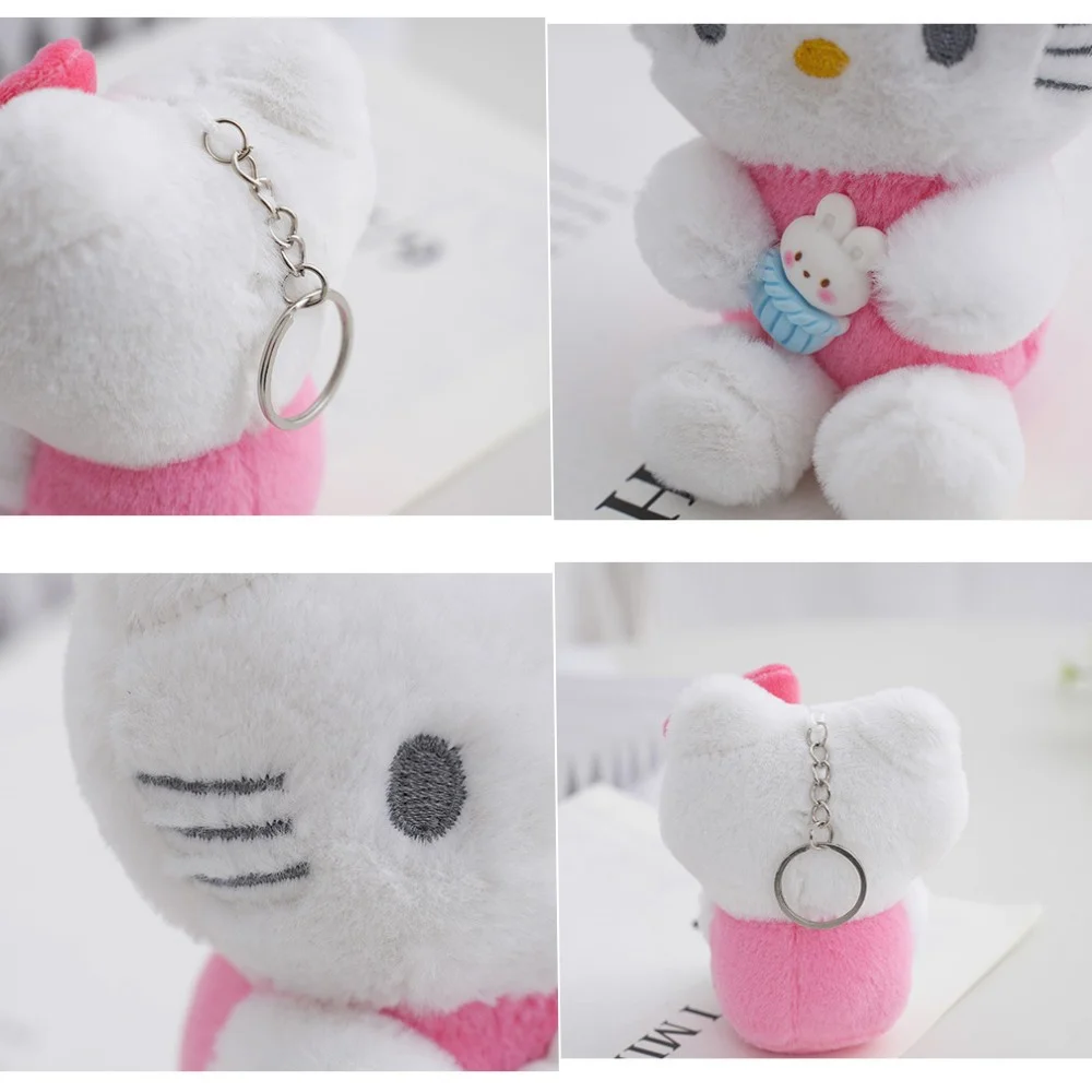 12 см милый брелок Sanrio с Hello Kitty несколько цветов плюшевые подвески школьная сумка